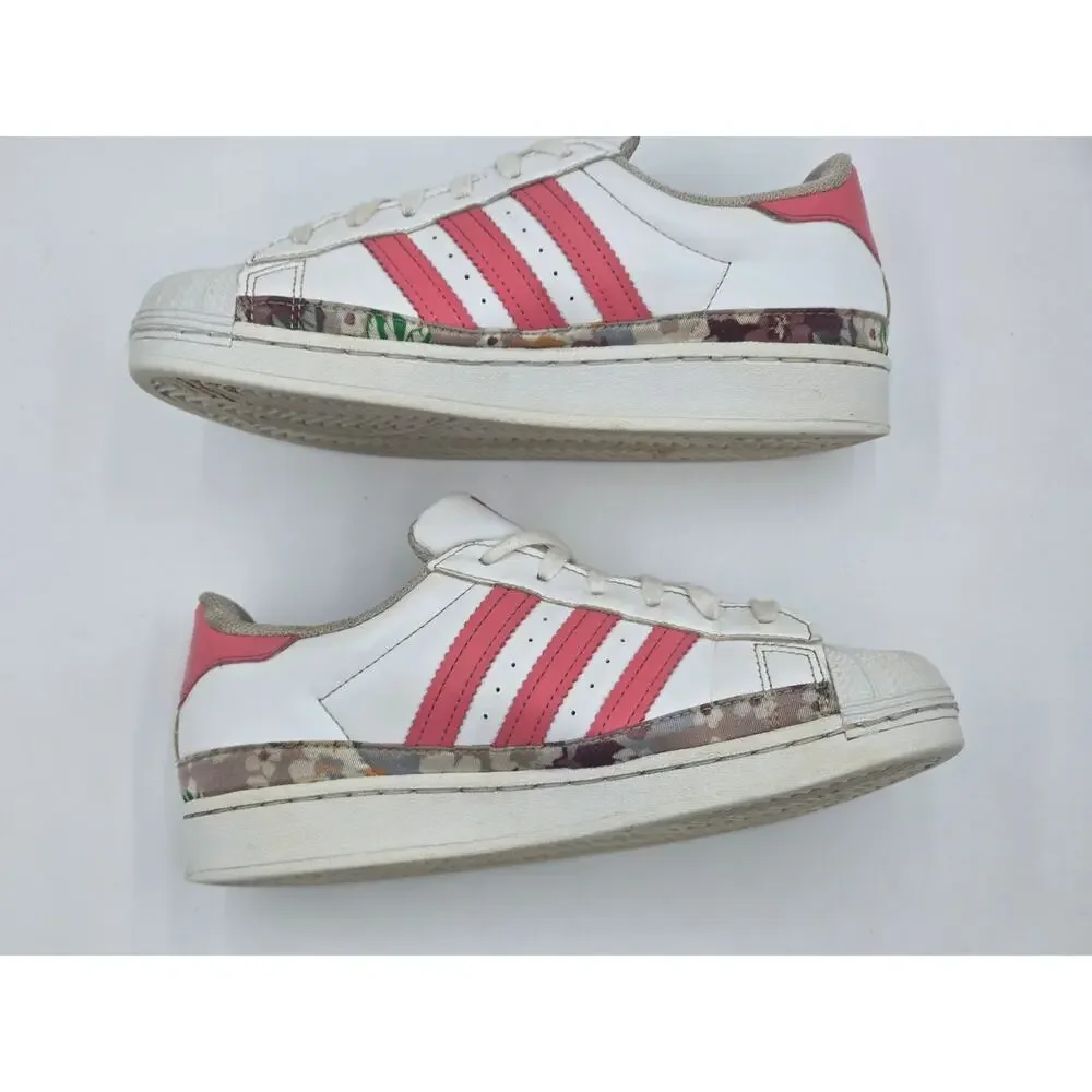 Adidas Superstar Her Studio London White Hazy Rose Kids Size 2 - Picture 4 of 8